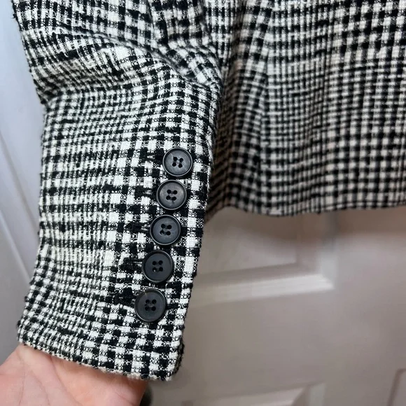 Veronica Beard Rhett Dickey Jacket Grey Plaid Blazer Size 4 Rerailed 695 - Picture 6 of 15